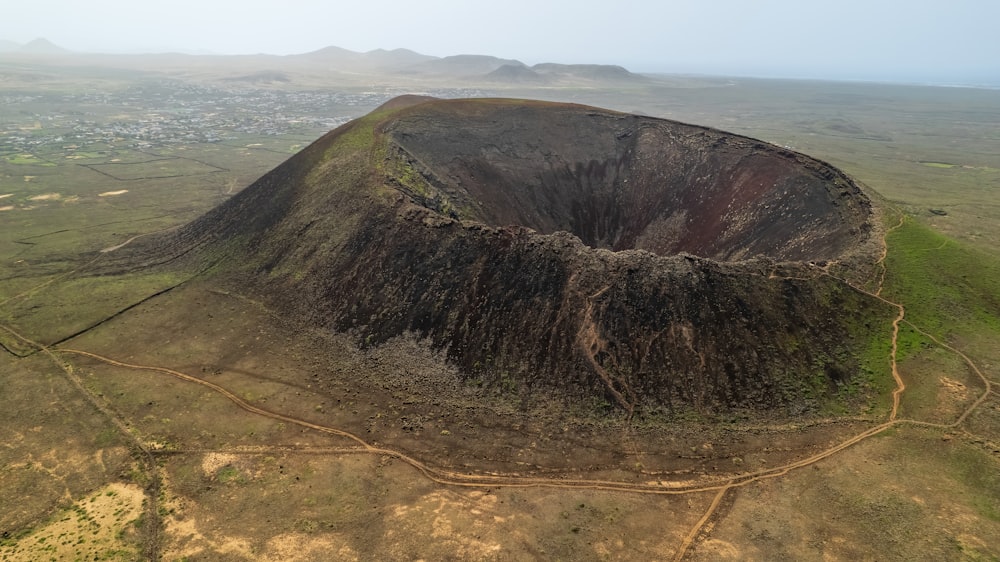 a large rock cliff