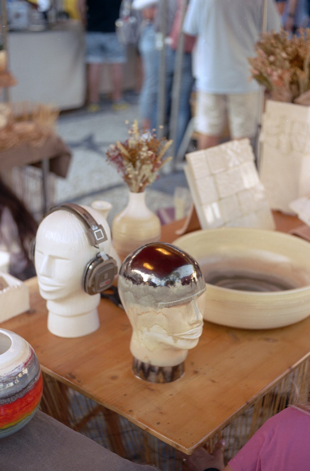 a table with objects on it