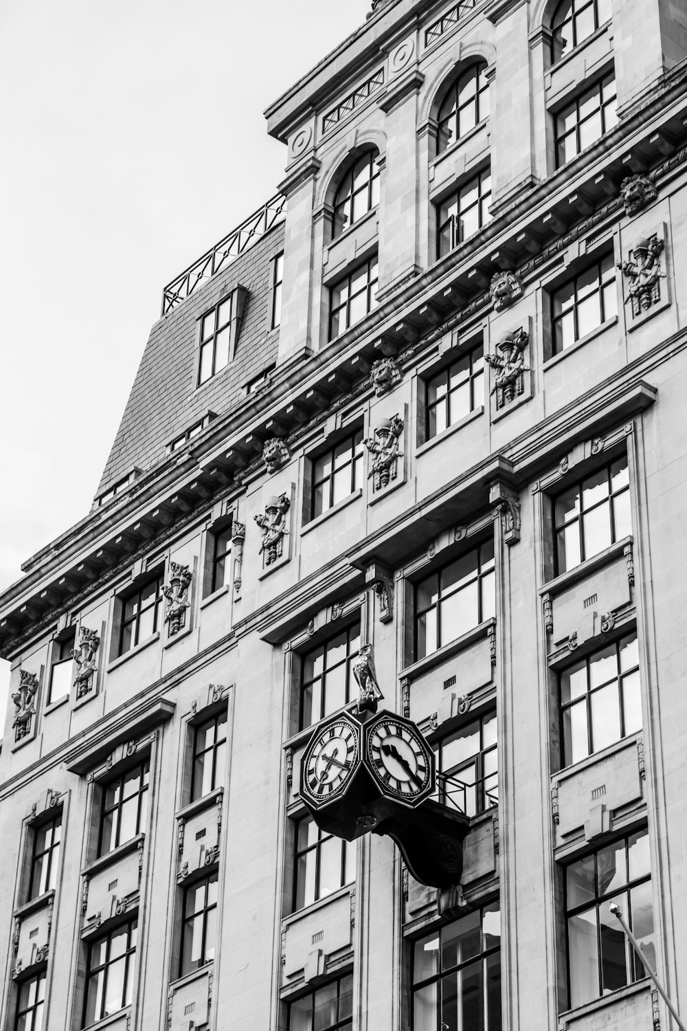 a clock on the side of a building