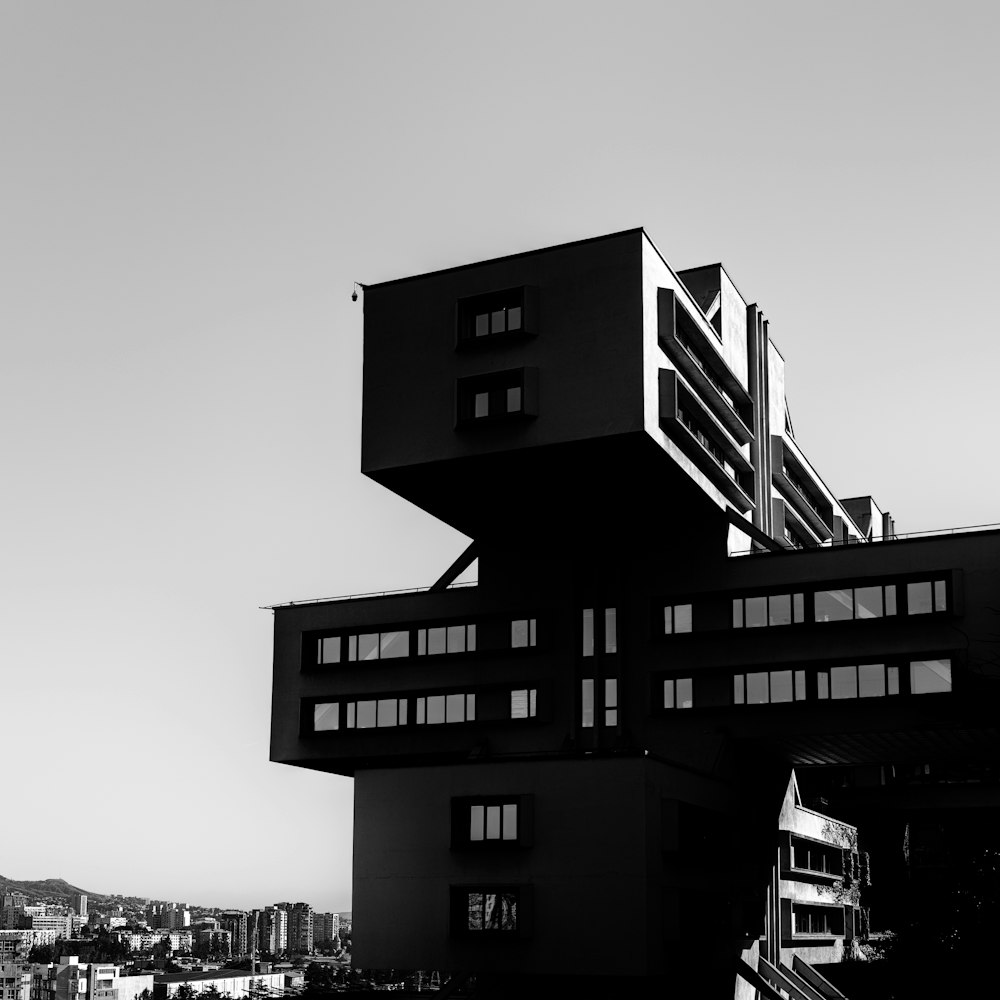 a building with a large roof