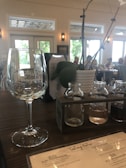 An engaging team-building event with wine tasting on display.