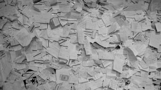 a pile of paper