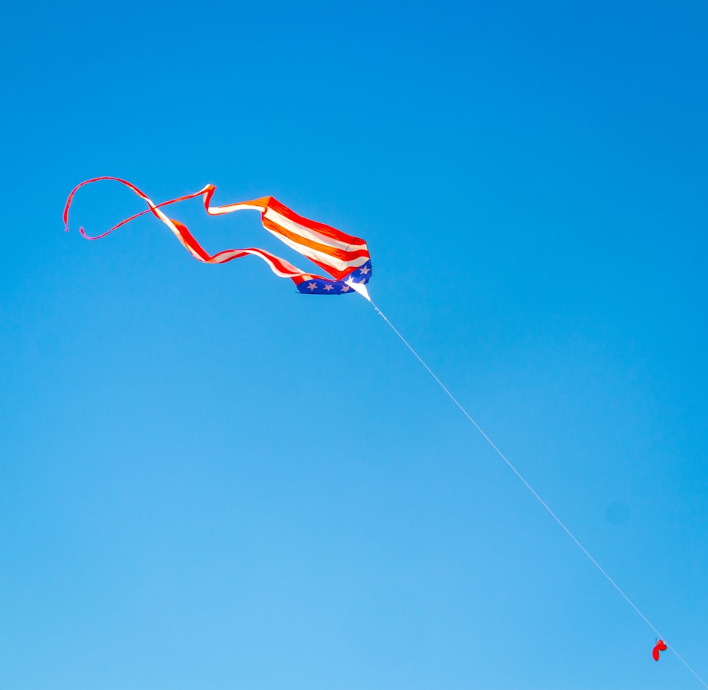 a kite flying in the sky