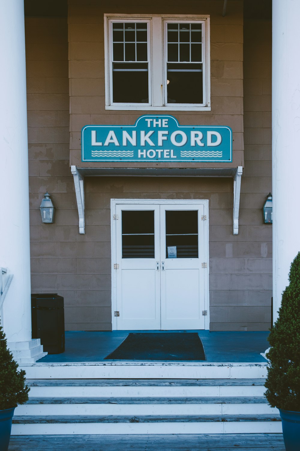 a sign on the front of a building