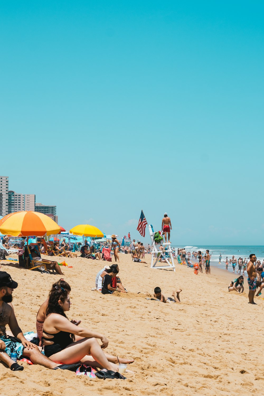 people on a beach