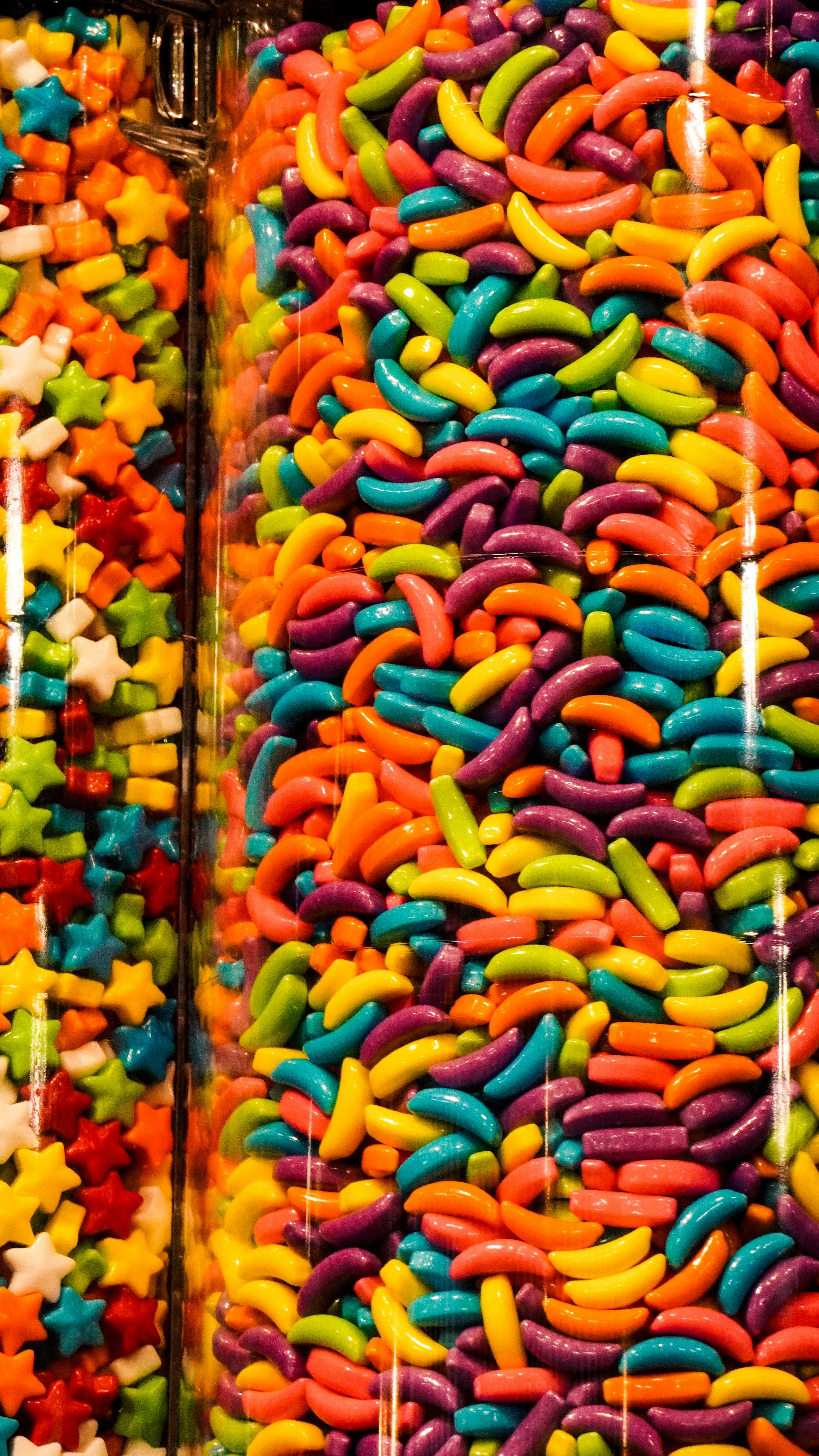 a group of colorful candies