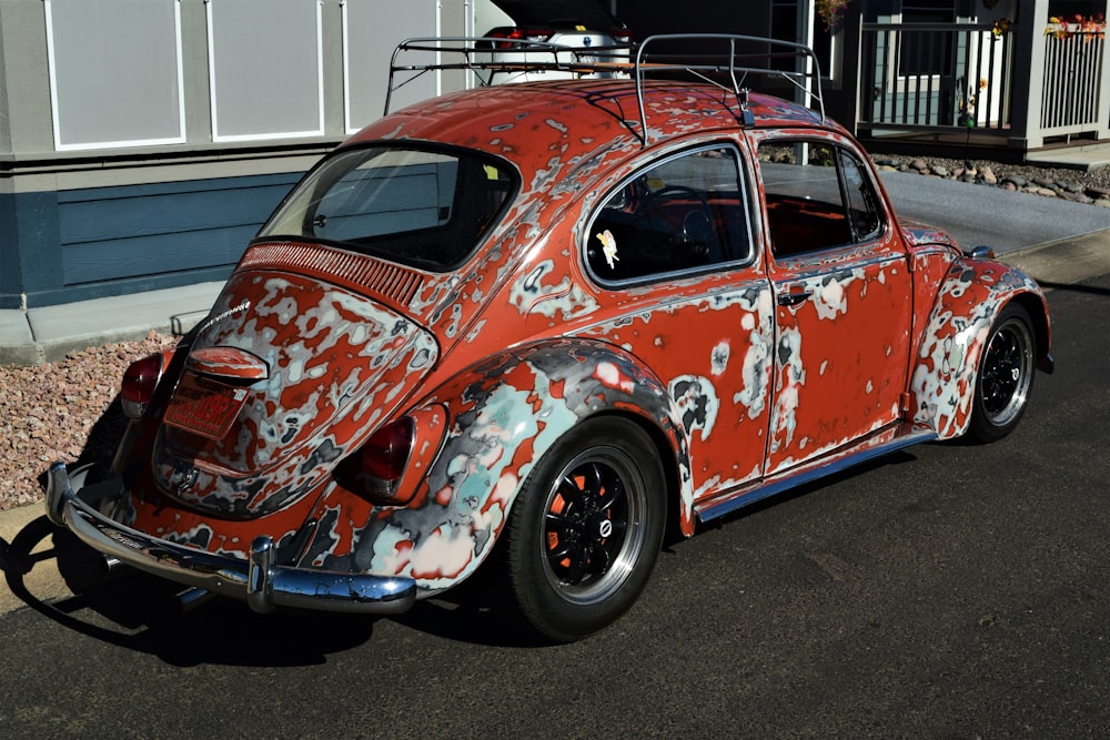 a car with a painted design