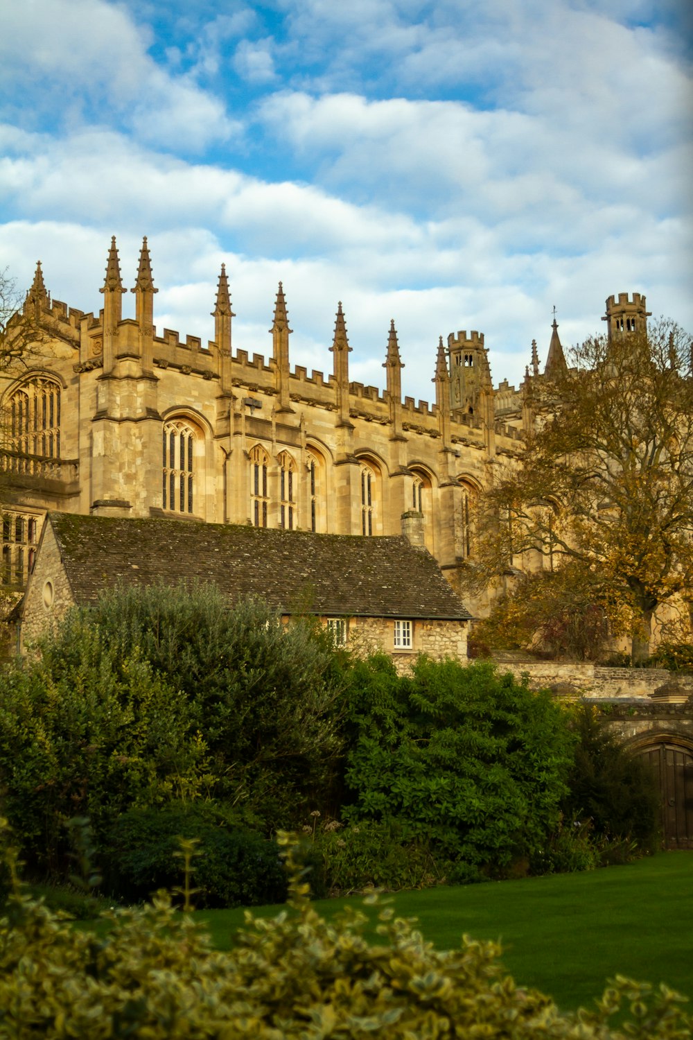 a large building with towers and spires