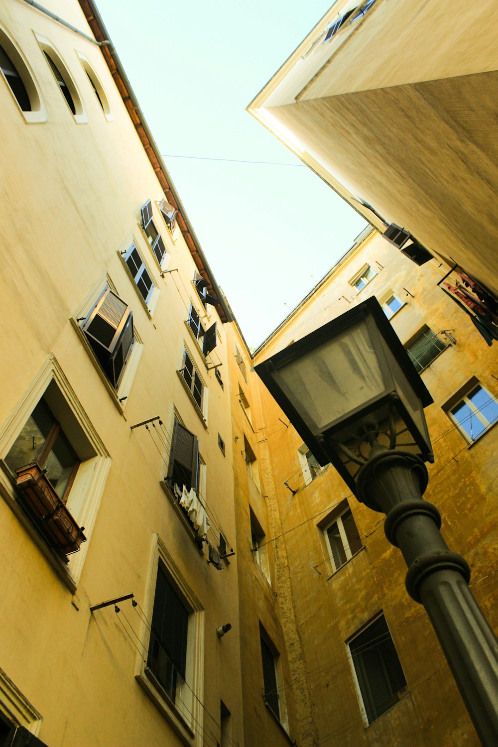 a street light on a city street