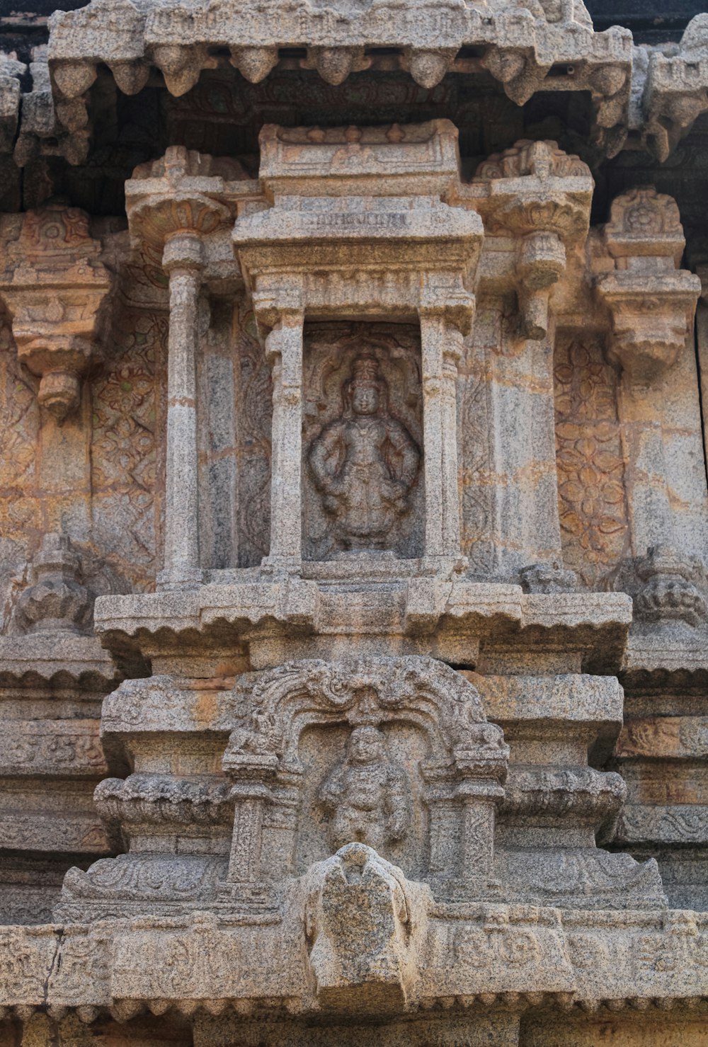 a stone building with carvings