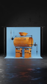 A playful robot sketch made by AI, blending technology and imagination in a fun style.