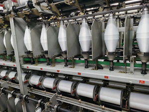 a large factory machinery