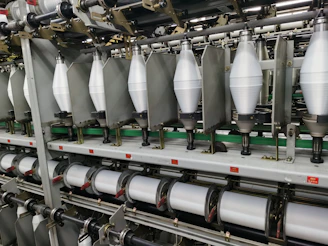 a large factory machinery