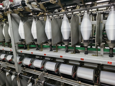 a large factory machinery