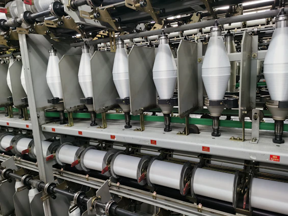 a large factory machinery