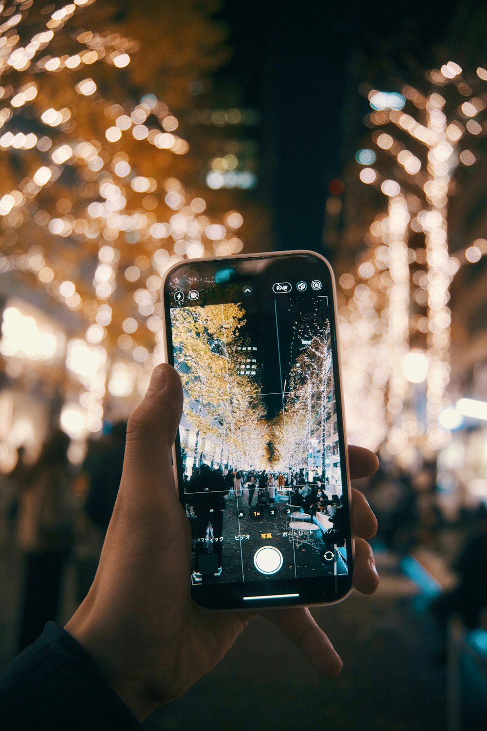 a person holding a cell phone