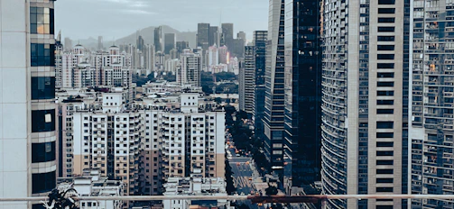 A bustling cityscape of Baku highlighting modern business districts.