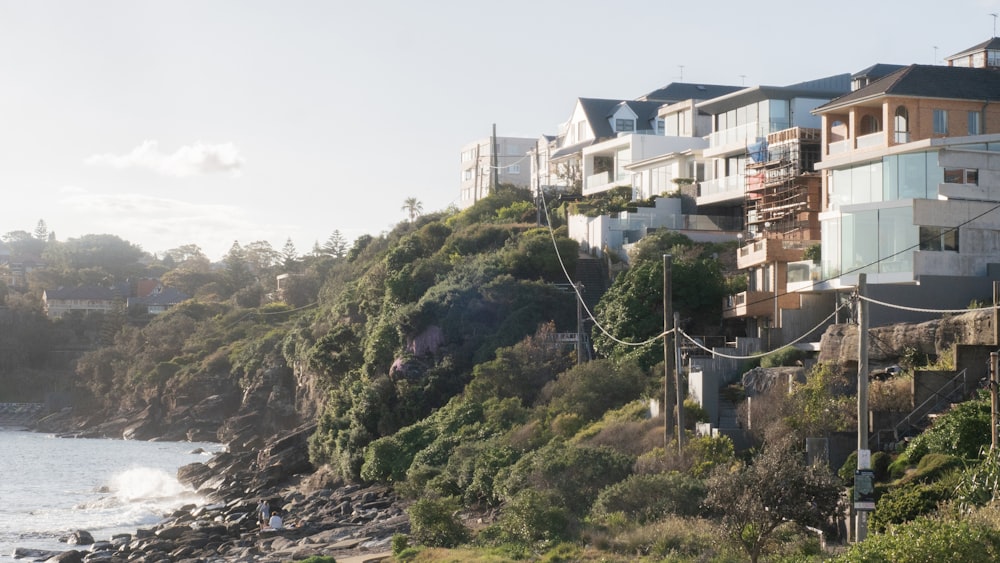 a hillside with houses on it