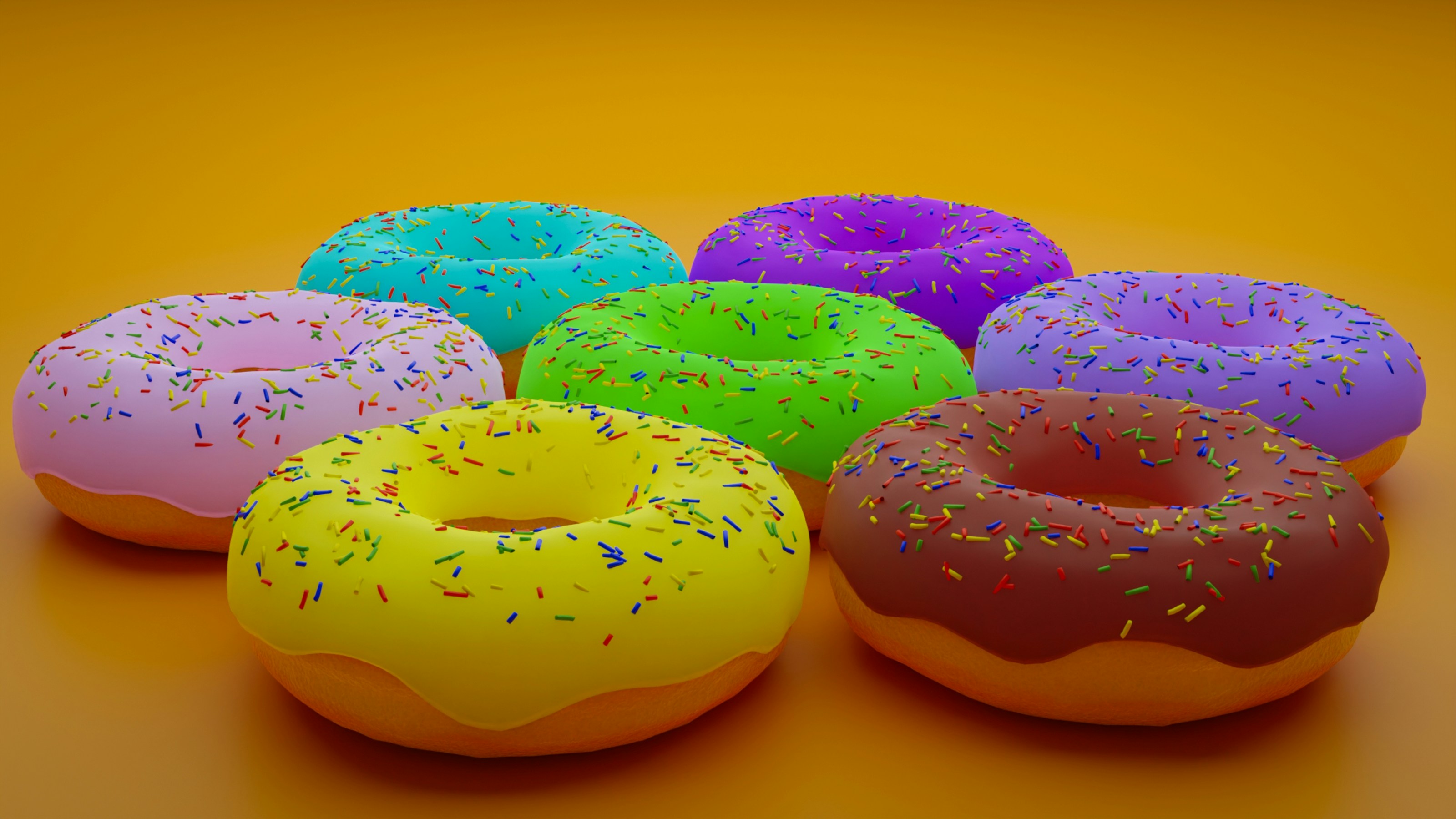 Colorful donuts