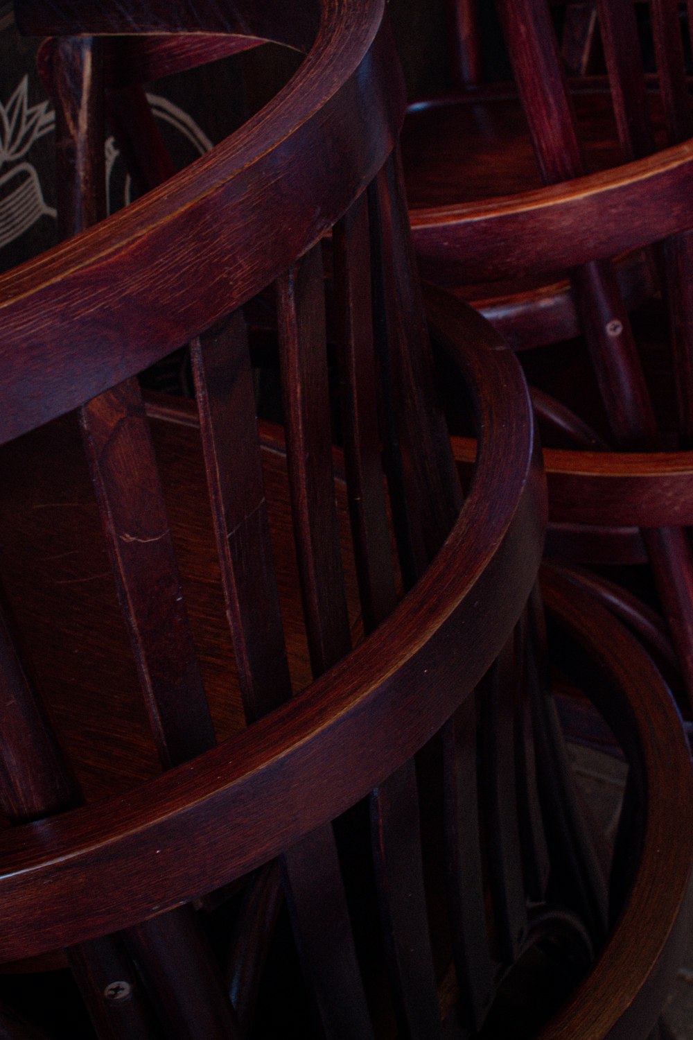 a close up of a chair
