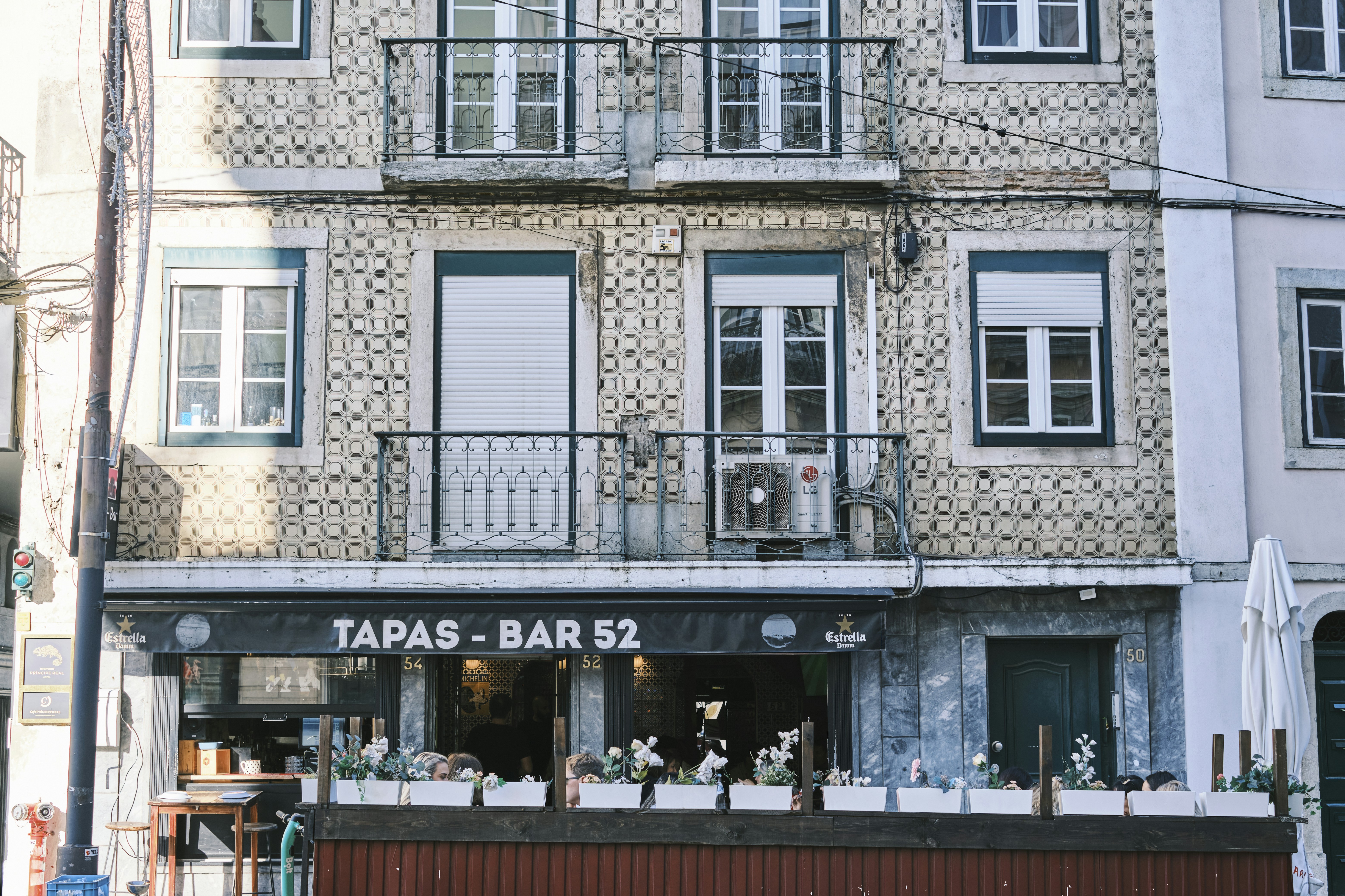 a building with a balcony, 