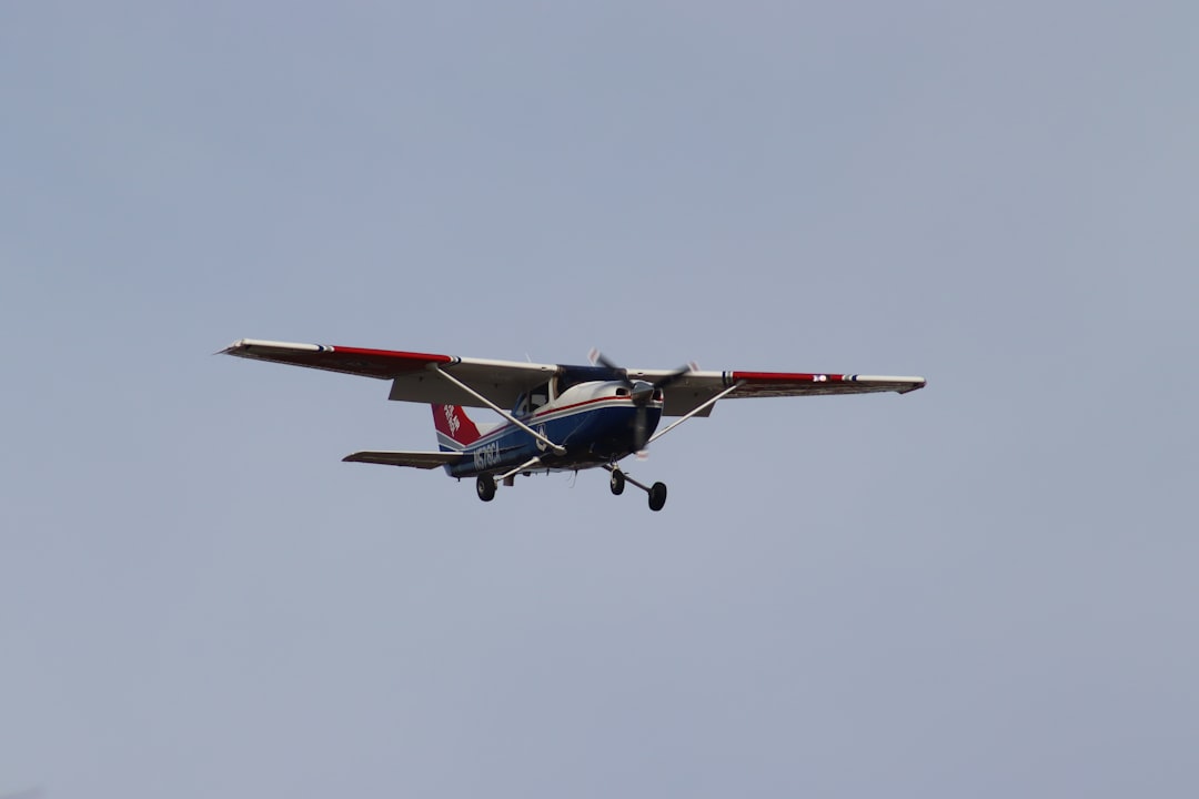 a small airplane flying in the sky, Cleared for Landing