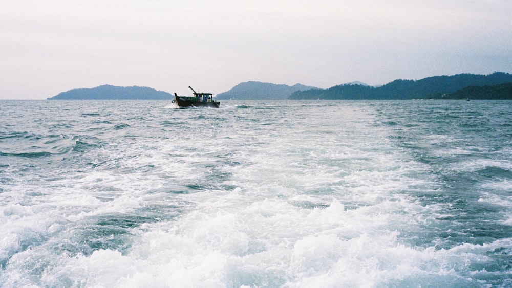 a boat on the water