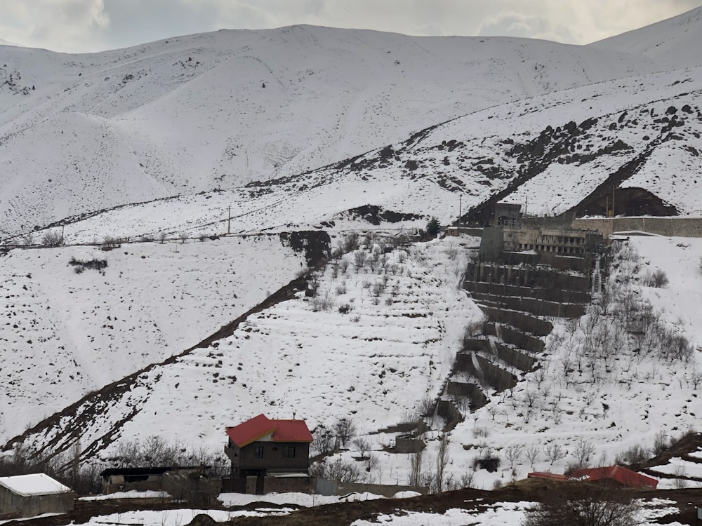 a large snowy landscape