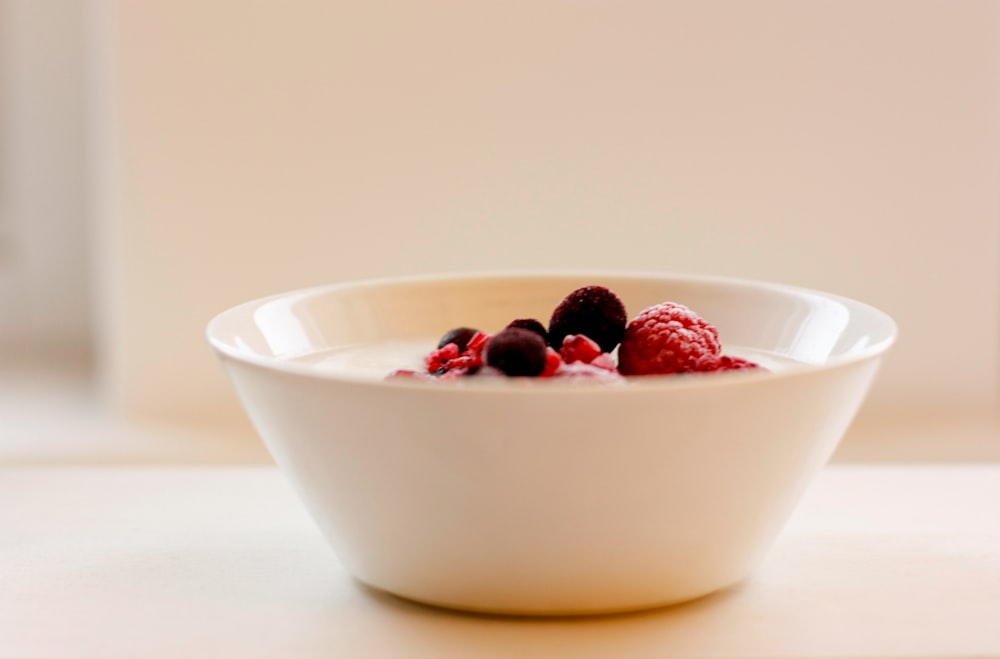 a bowl of berries