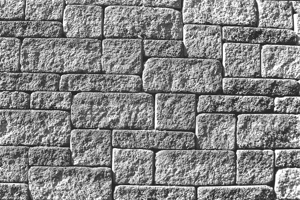 a close-up of a stone wall