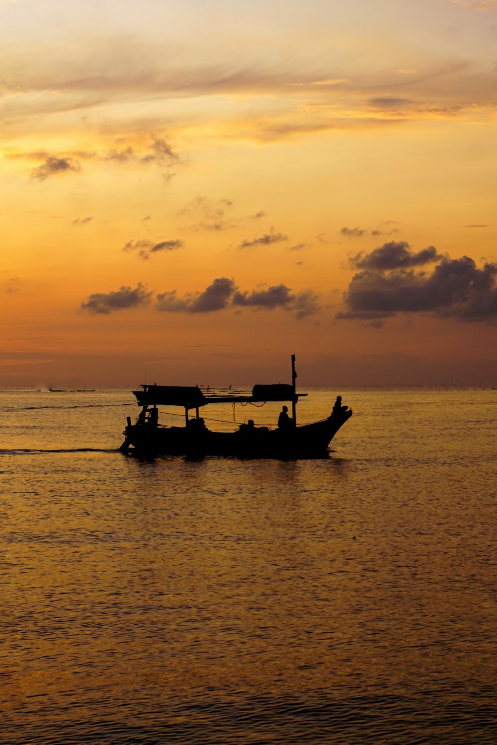 a boat in the water