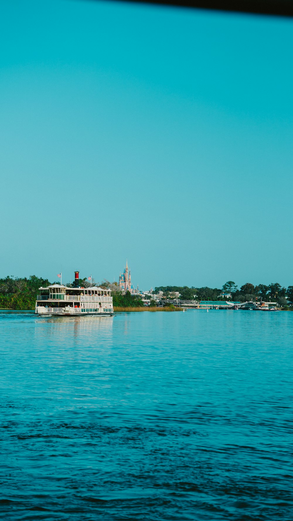 a large ship on the water