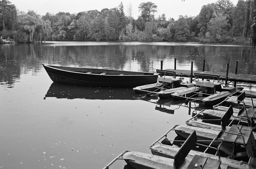 boats are parked in the water