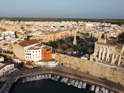 Aerial shot of the Mediterranean coast highlighting Libya’s strategic gateway location.