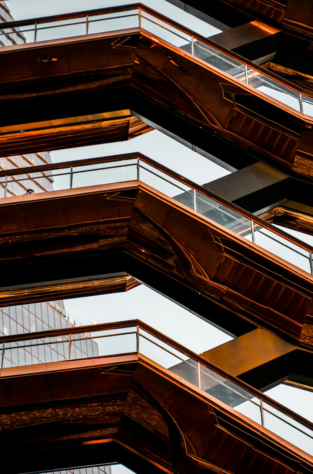 looking up at a tall building