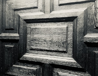 Close-up of door material demonstrating quality craftsmanship and finish.