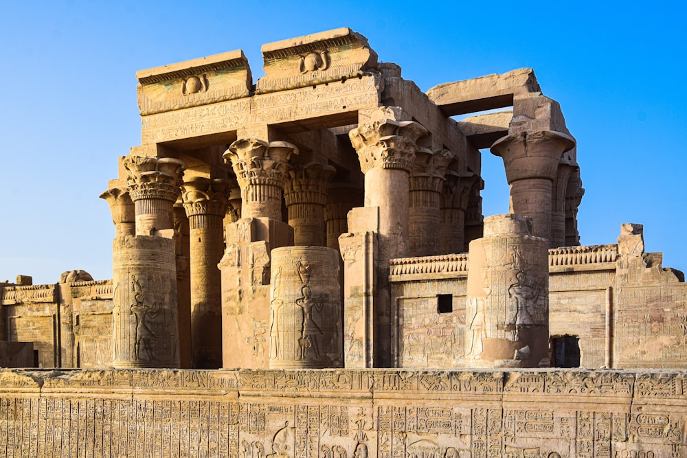 Temple of Kom Ombo with pillars