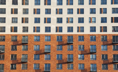 a building with many windows