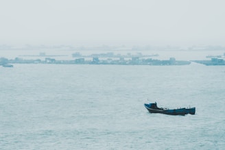a boat in the water