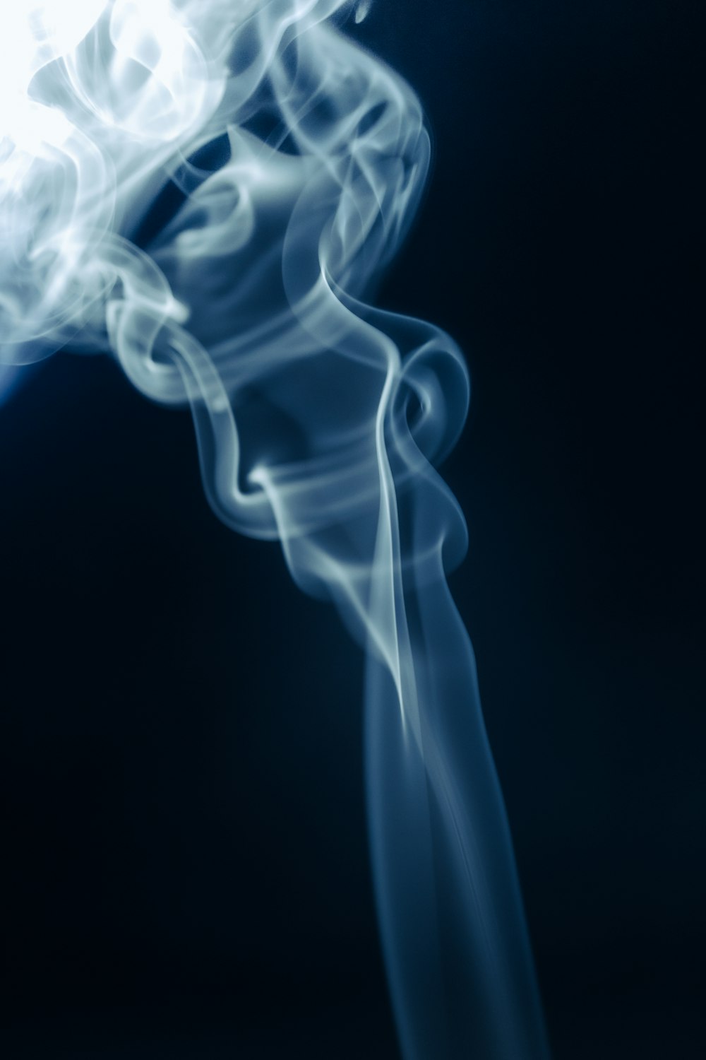 a close-up of a smoke