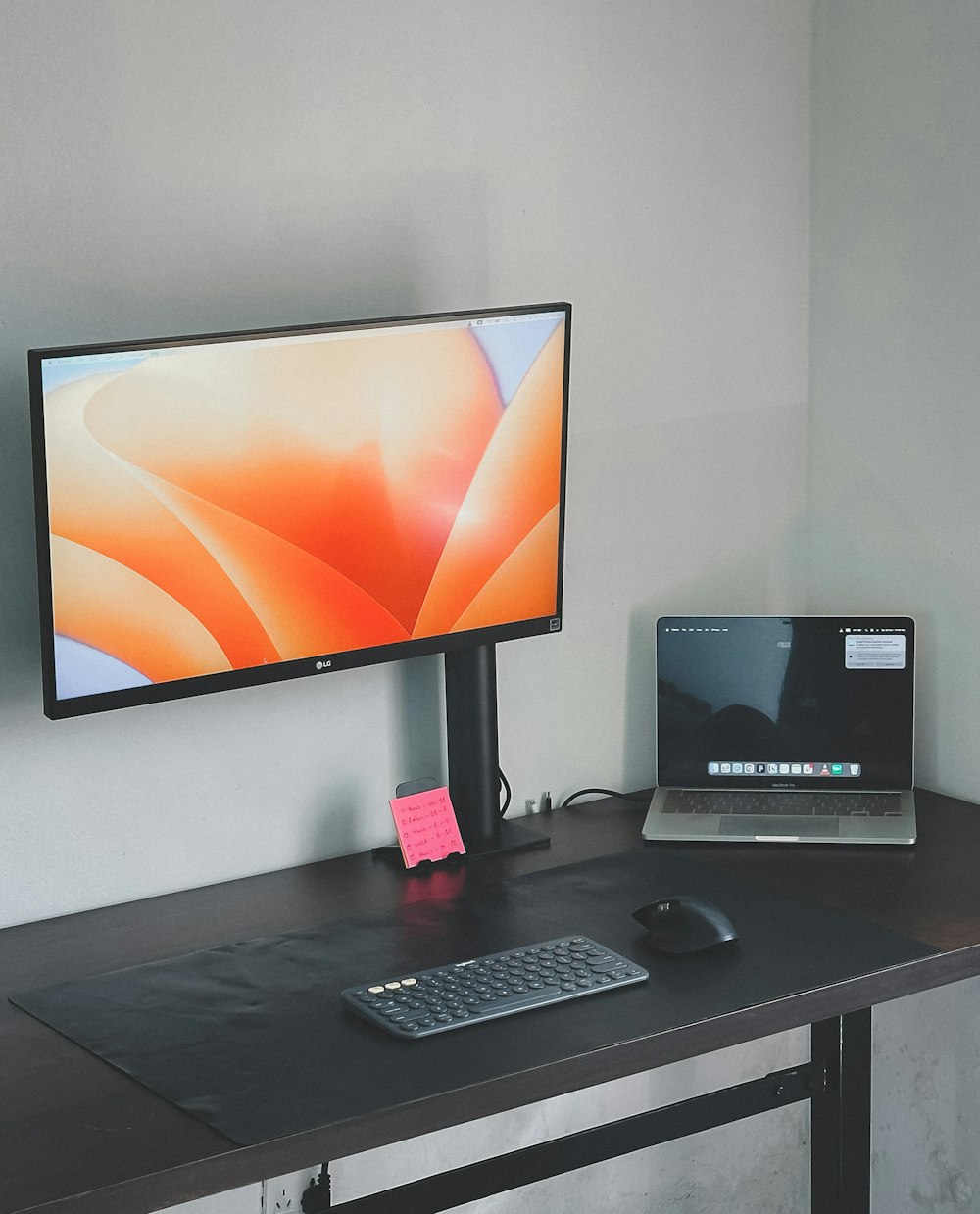 a computer on a desk