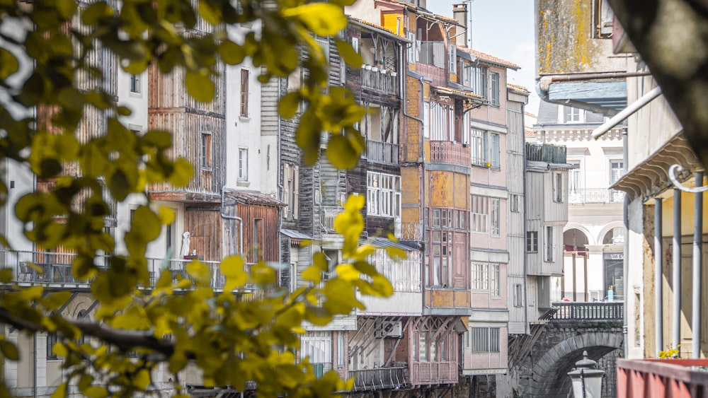 a row of buildings