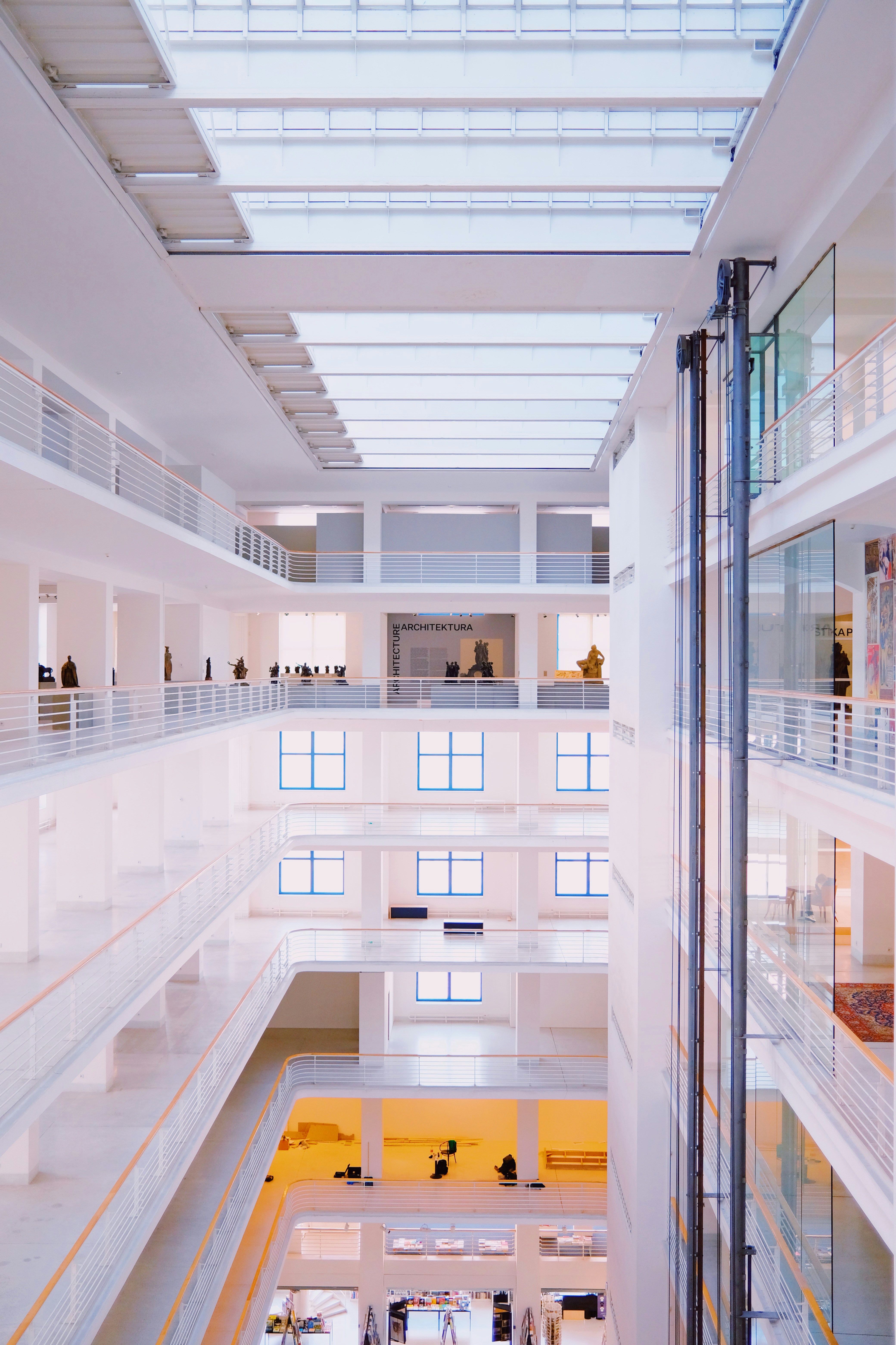 a high angle view of a building