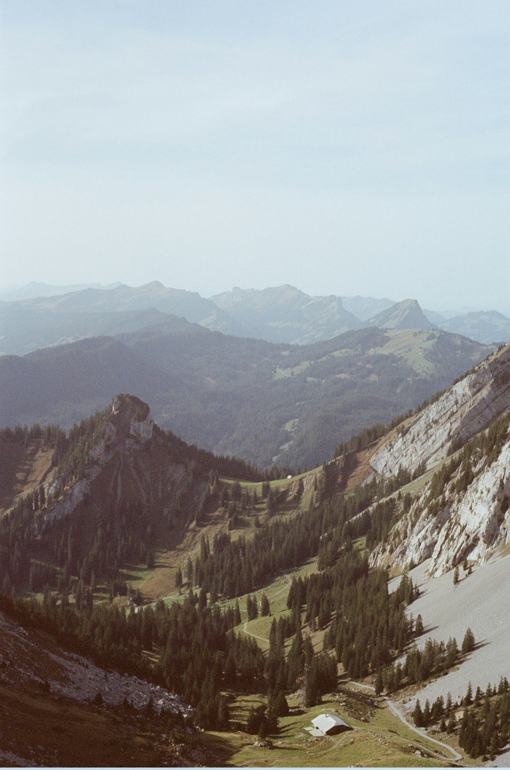 a snowy mountainous landscape