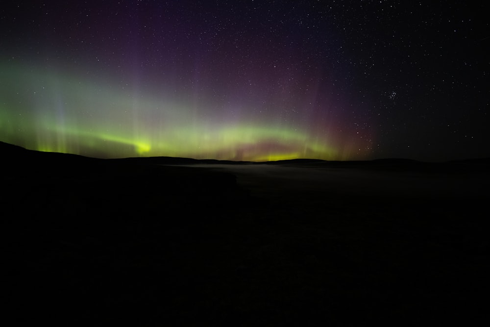 a view of the northern lights