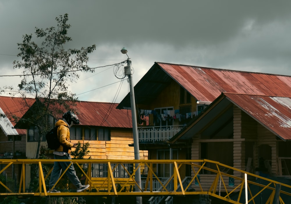 a firefighter on a ladder