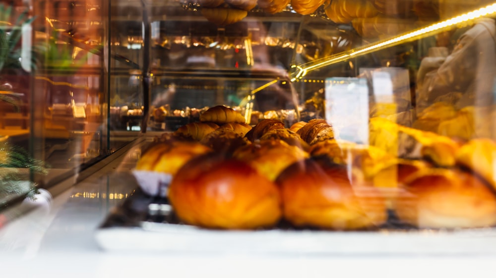 a display of food