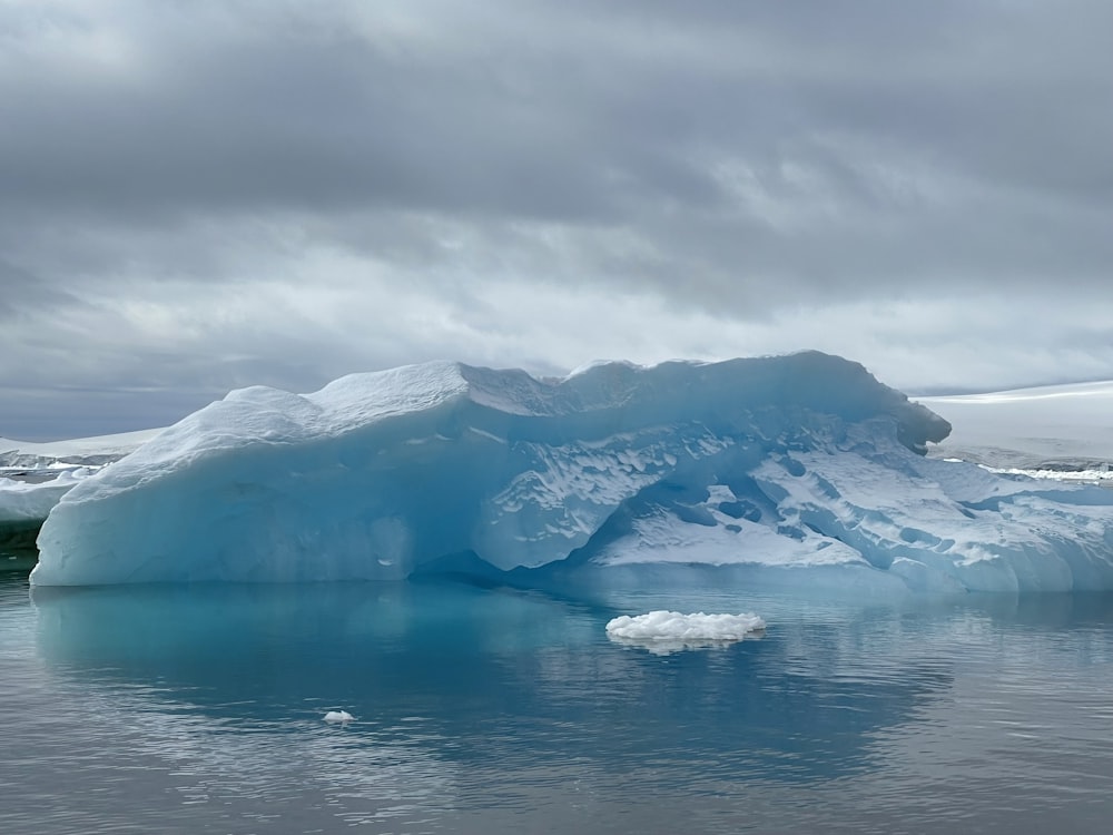 an iceberg in the water