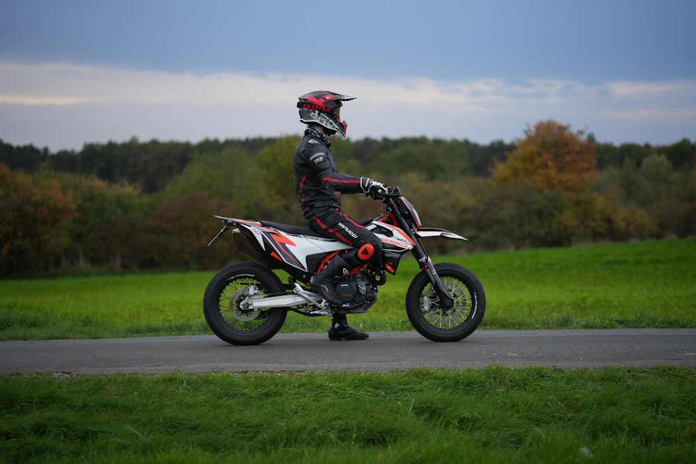 a man riding a motorcycle