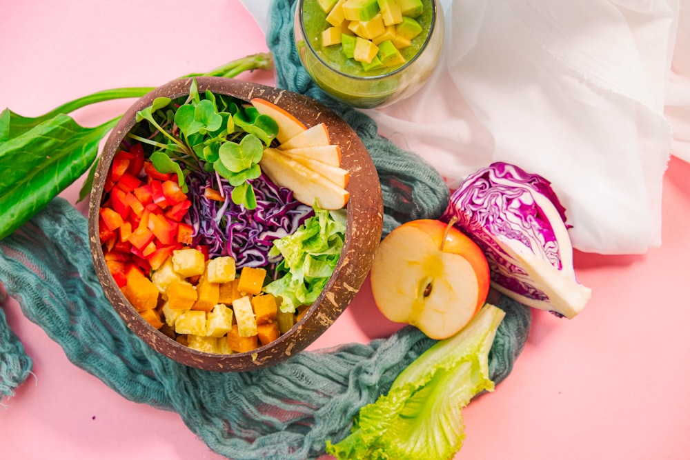 a basket of vegetables